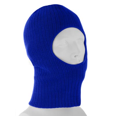 Royal Blue One Hole Thinsulate Ski Mask - Single Piece - Made in USA
