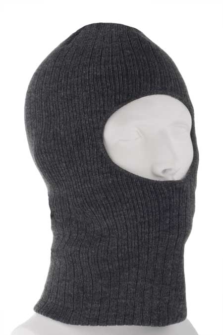 Charcoal Heather One Hole Thinsulate Ski Mask - Dozen Packed - Made in USA