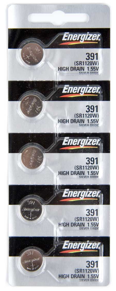 391 - 381 Silver Oxide Battery - Manufactured by Energizer