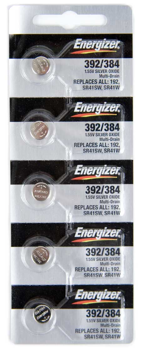 392 - 384 Silver Oxide Battery - Manufactured by Energizer