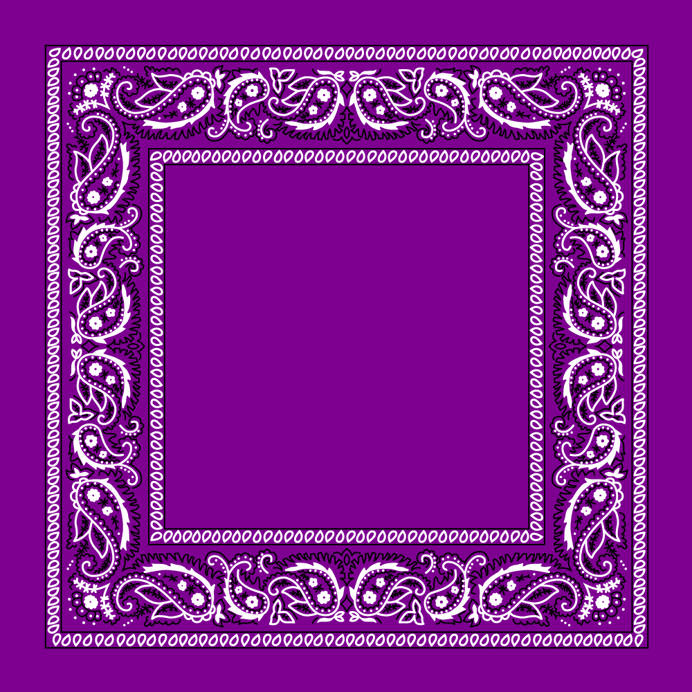 1pc Grape / Purple Grape / Purple Value Classic Open Center Paisley Imported 100% Cotton 22