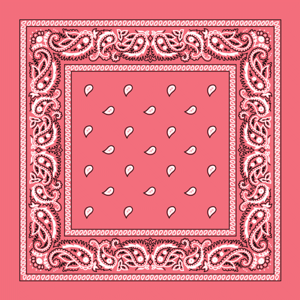 Versatile Value Classic Paisley Bandana in 100% Cotton with a hemmed stitched edge finish.