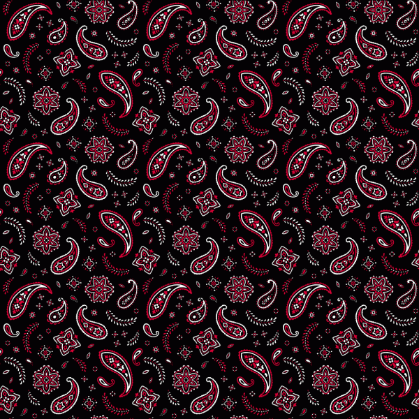 All Over Paisley Bandana Imported 100% Cotton