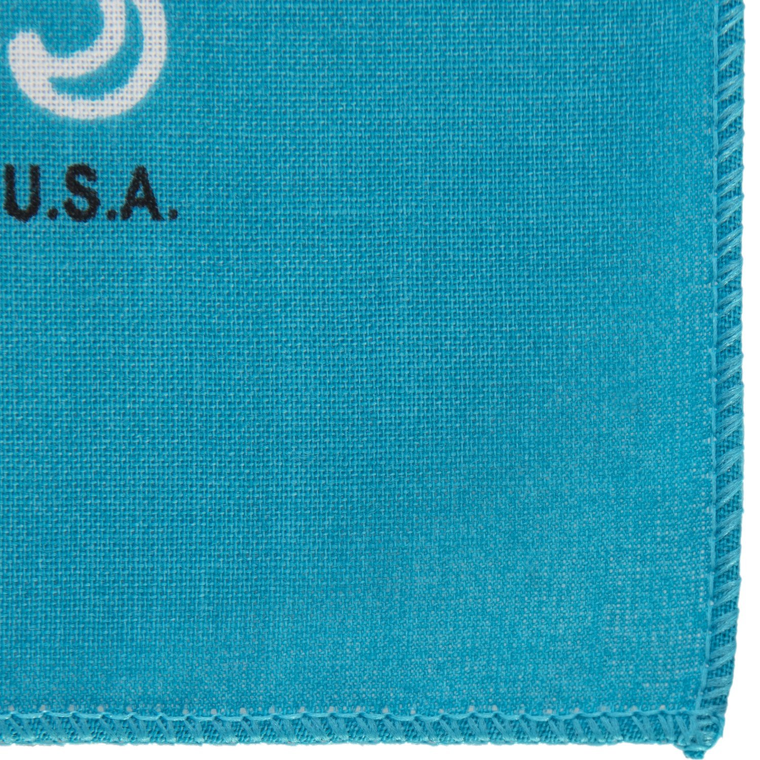 600pcs Turquoise Open Center Paisley Handkerchiefs - USA - 100% cotton