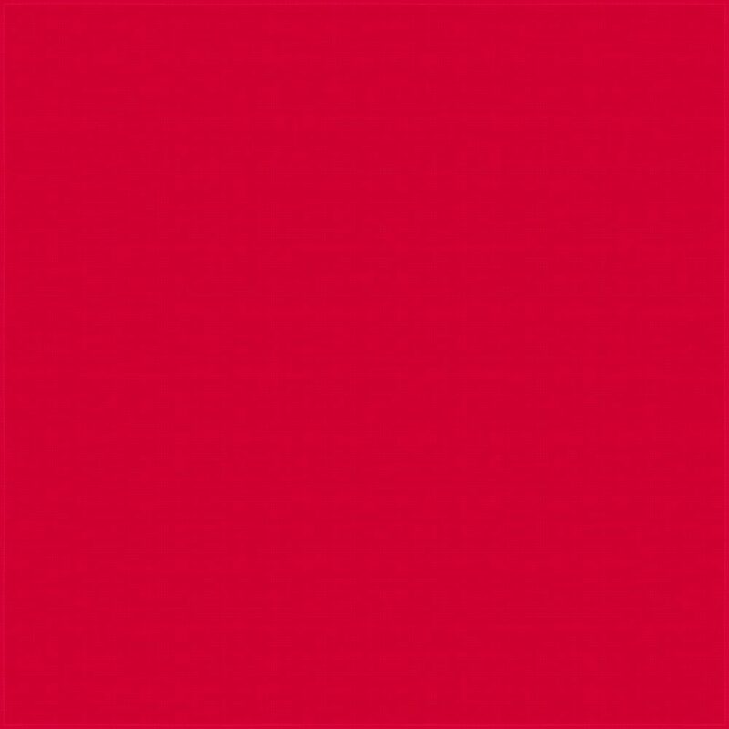A solid red surface fills the frame giving a uniform and smooth appearance without any discernible texture or pattern in the surrounding environment