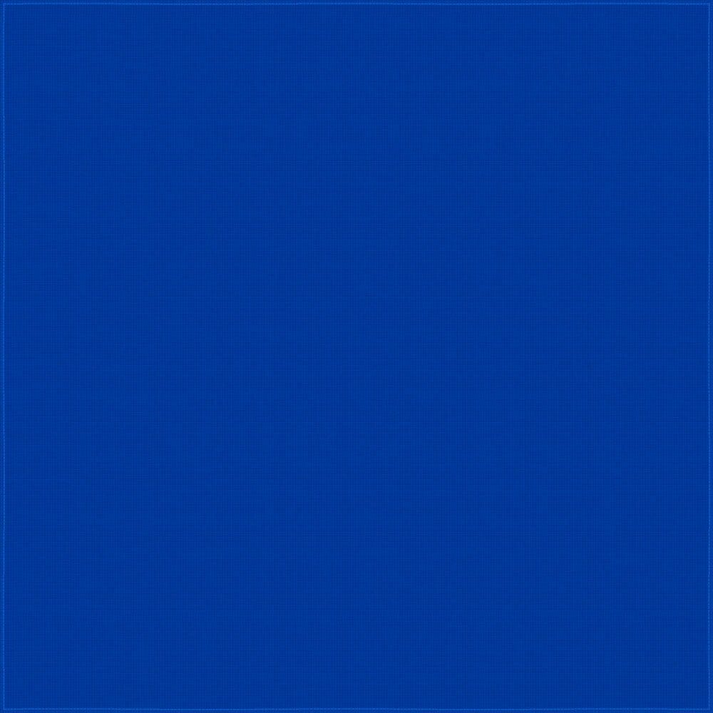 1pc Blue Solid Color Bandanas, 100% Cotton - 14x14 Inches