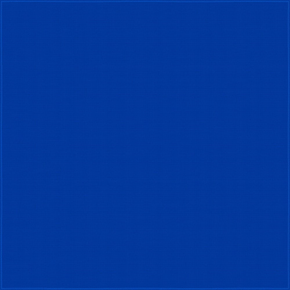 A solid blue canvas occupies the entire frame creating a uniform and vibrant background suggesting a serene and minimalist aesthetic with no additional objects or textures present