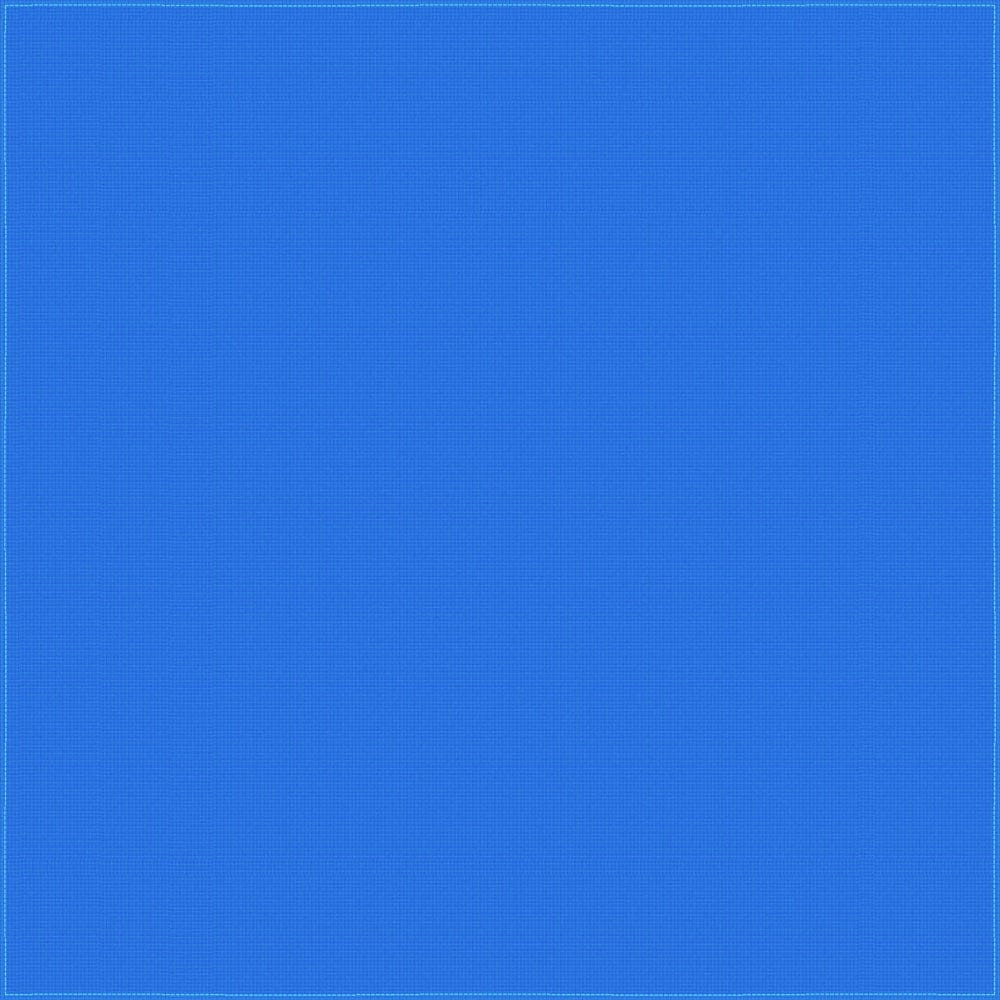 A solid blue square fills the entire space with a uniform texture and color creating a calming and expansive visual effect often associated with clear skies or water