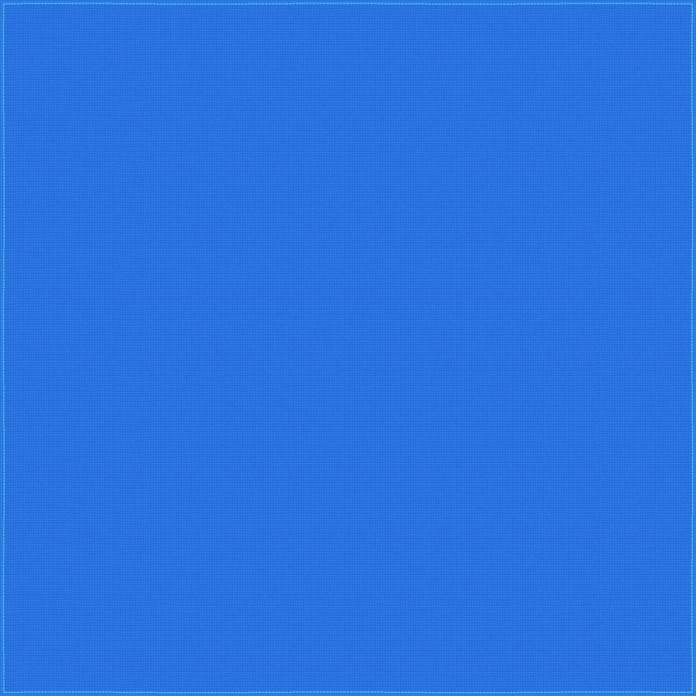 1pc Mirage Blue Solid Color Bandana 27