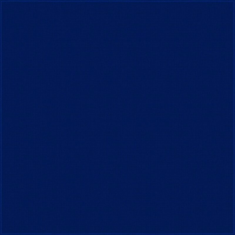 Import 100% cotton A solid navy blue background fills the area creating a uniform surface with no visible textures or features indicating a simple and straightforward design without distractions.