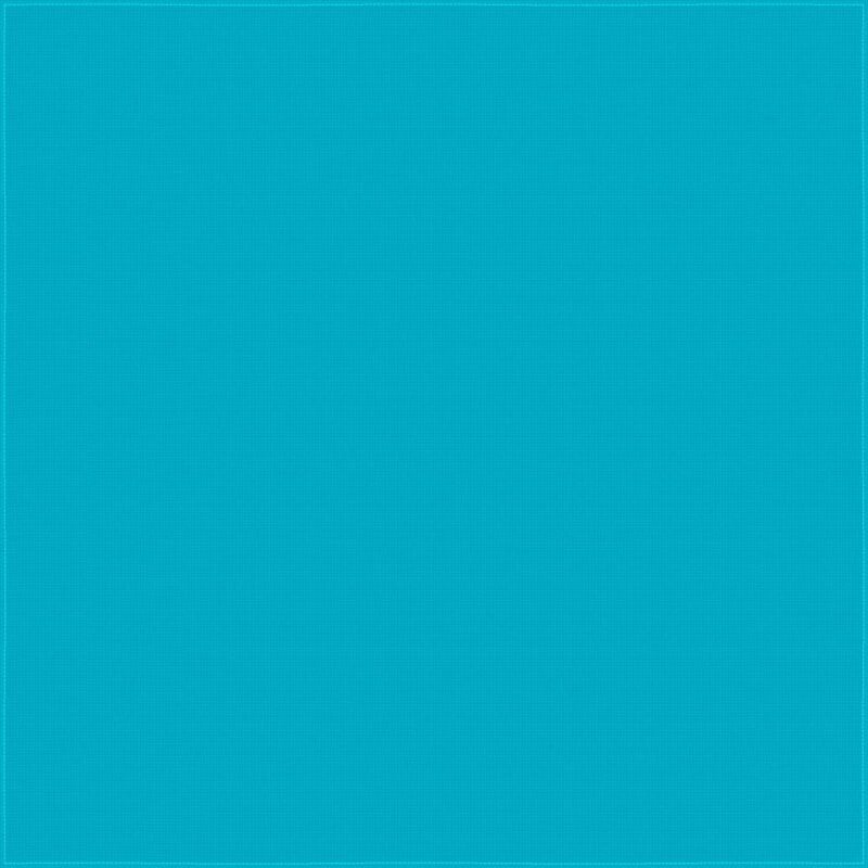 Import 100% cotton A solid turquoise canvas fills the frame creating a vibrant visual impact with a smooth texture that suggests a sense of calm and simplicity in an uncluttered space.