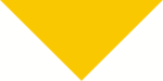 A large yellow Bandana triangle points downward against a white background creating a bold graphic element that draws attention and contrasts with the surrounding empty space