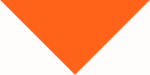 An orange Bandana triangle points downward against a white background creating a sense of contrast and simplicity in design. The shape occupies the center of the space.