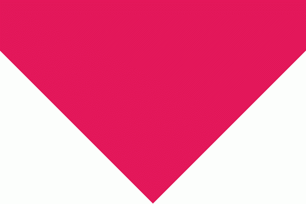 Hot Pink Solid Triangle Bandana - Single Piece 14x20x14