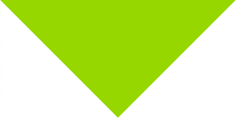 Triangle Import 100% cotton A bright green triangular shape sits in the center against a white background creating a bold visual contrast that draws attention to its geometric simplicity and color vibrancy