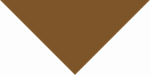 A brown triangular shape points downward against a white background suggesting directionality with a minimalist design possibly indicating navigation or focus in a simple graphic layout