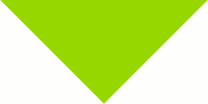 A large bright green Bandana triangle points downward against a plain white background providing a vibrant and eye-catching contrast suitable for design elements or signage