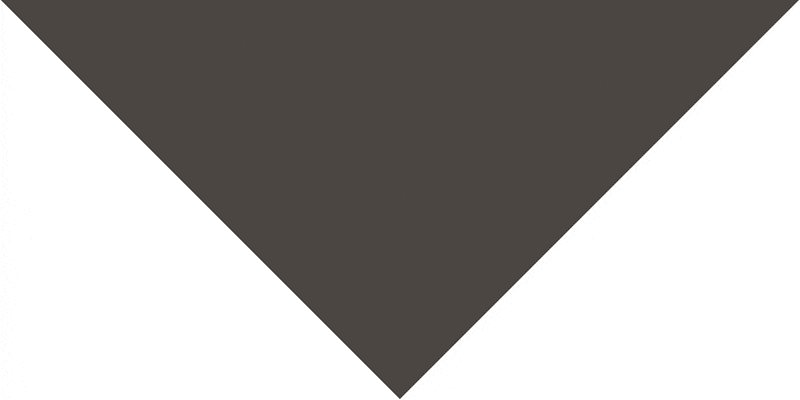 Triangle Import 100% cotton A triangular dark shape points downward creating a stark contrast against a white background suggesting a minimalist design with a focus on geometric simplicity and balance.