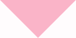 A large pink Bandana triangle sits in the center of a white background the Bandana triangle appears to be pointing downward creating a simple geometric visual contrast in the space