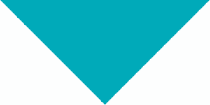 A large teal Bandana triangle points downward against a plain white background creating a stark contrast and simple geometric shape that draws attention in a minimalistic design context