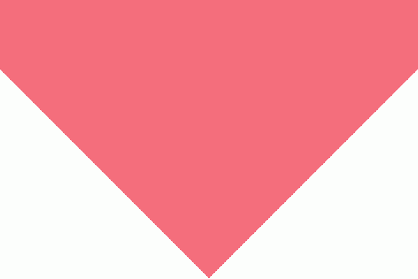 Pink Solid Triangle Bandana - Single Piece 27x38x27
