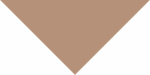 A large downward-pointing Bandana triangle in a muted brown color occupies the center of a plain white background creating a stark visual contrast and emphasizing the triangle's shape and color.