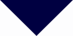 A dark blue triangular shape is displayed pointing downward against a white background creating a strong contrast and emphasizing the simplicity of the geometric design.