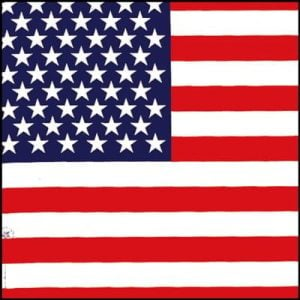 American Flag Bandana - 22x22 Inch