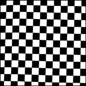 A grid of alternating black and white squares creates a checkered pattern  uniformly arranged over a flat surface  conveying a sense of symmetry and contrast.