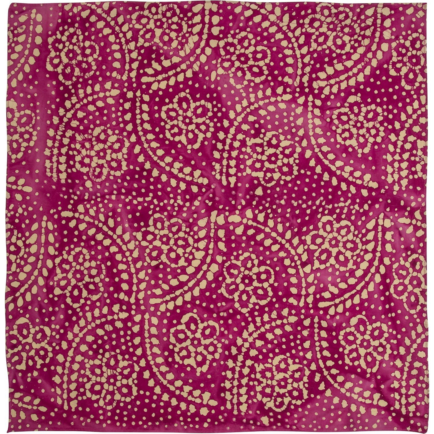 12pcs Batik Pink Bandana - 22x22 Inch - 12 pieces