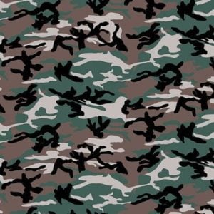 USA Made Camouflage Woodland Bandana - 22x22 Inch