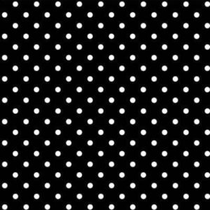 A flat black background features a uniform pattern of white dots evenly spaced throughout creating a repetitive and structured visual effect. The context offers a simple yet striking design.