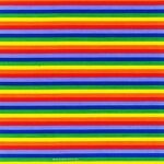Colorful horizontal stripes alternate in red green blue and yellow creating a vibrant pattern across the surface with no additional elements or context visible.