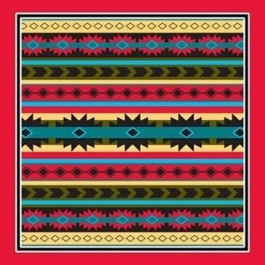 Southwest Modern Aztec Bandana - 22x22 Inch