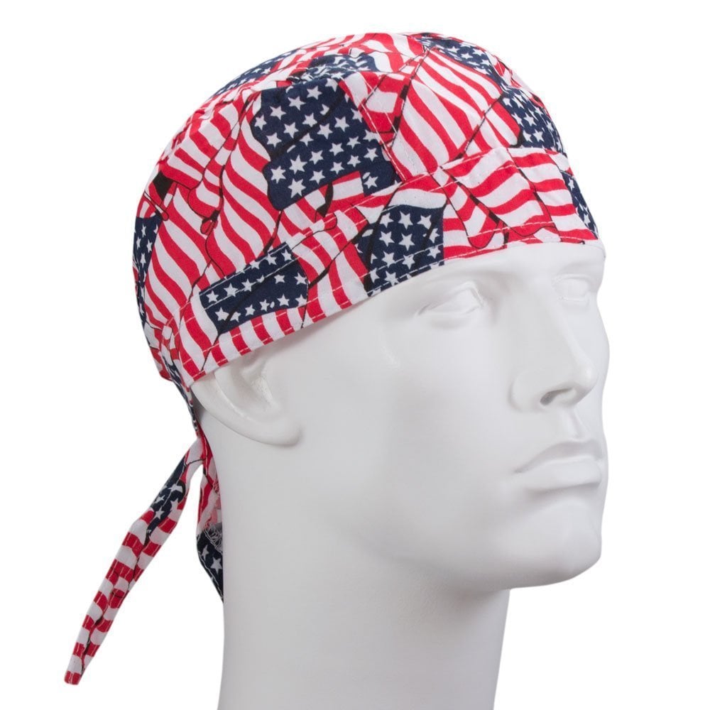 Tossed American Flag Head Wrap