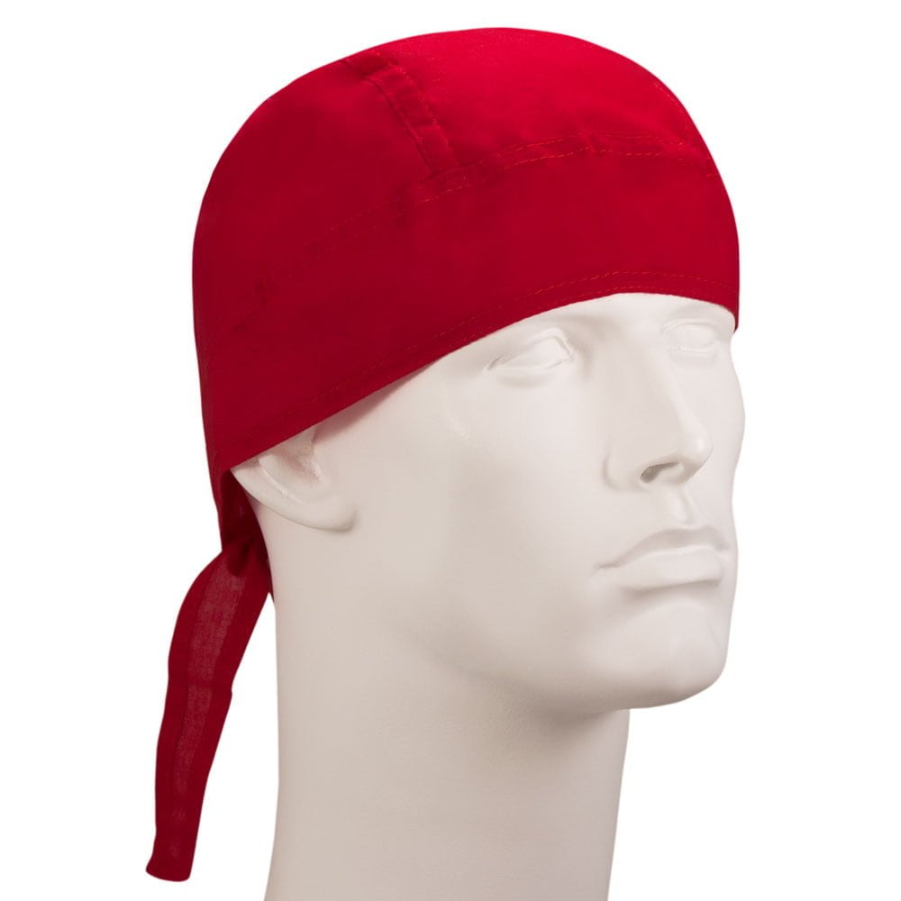 Red Solid Color Head Wrap - 100% Cotton - Imported - Red, 1 piece