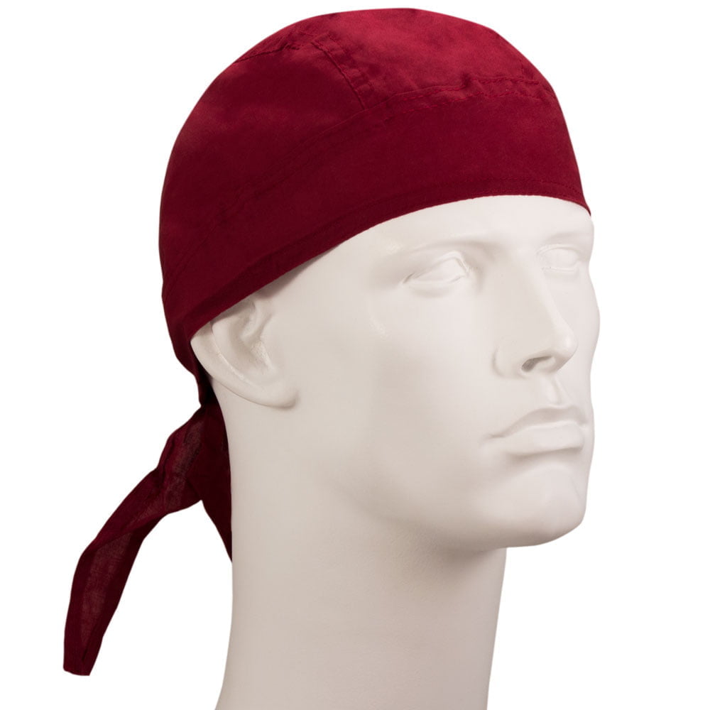 Wine Solid Color Head Wrap - Cotton - Imported - Burgundy / Wine, 1 piece