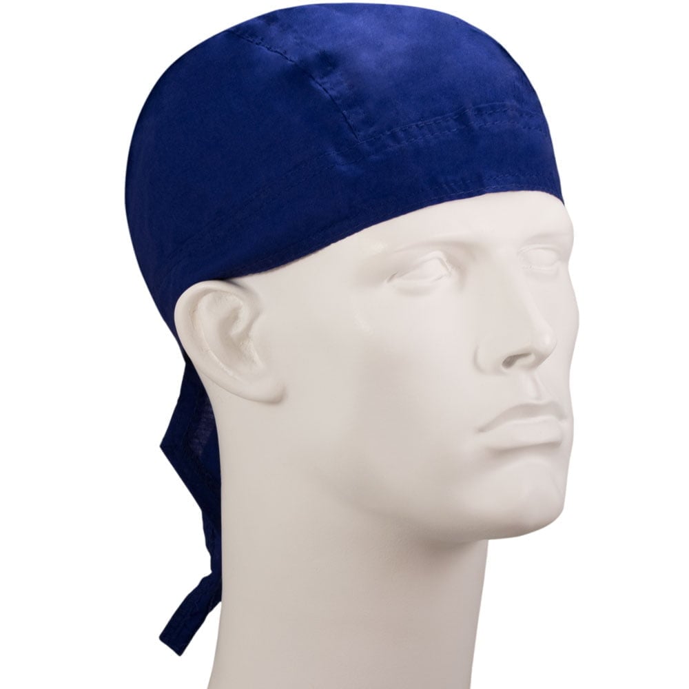 12pcs Royal Blue Solid Color Head Wrap - 100% Cotton - Imported - Royal Blue, 12 pieces