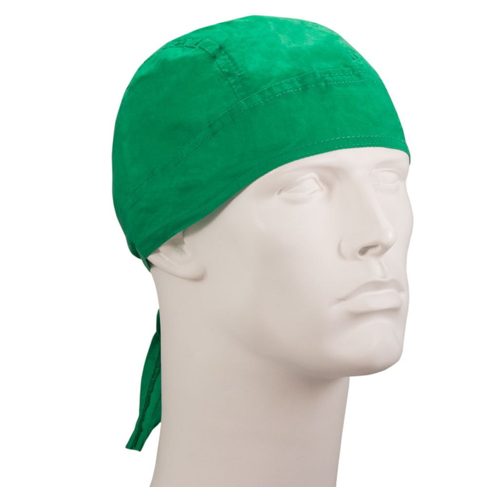 Green Solid Color Head Wrap - 100% Cotton - Imported - Kelly Green, 1 piece