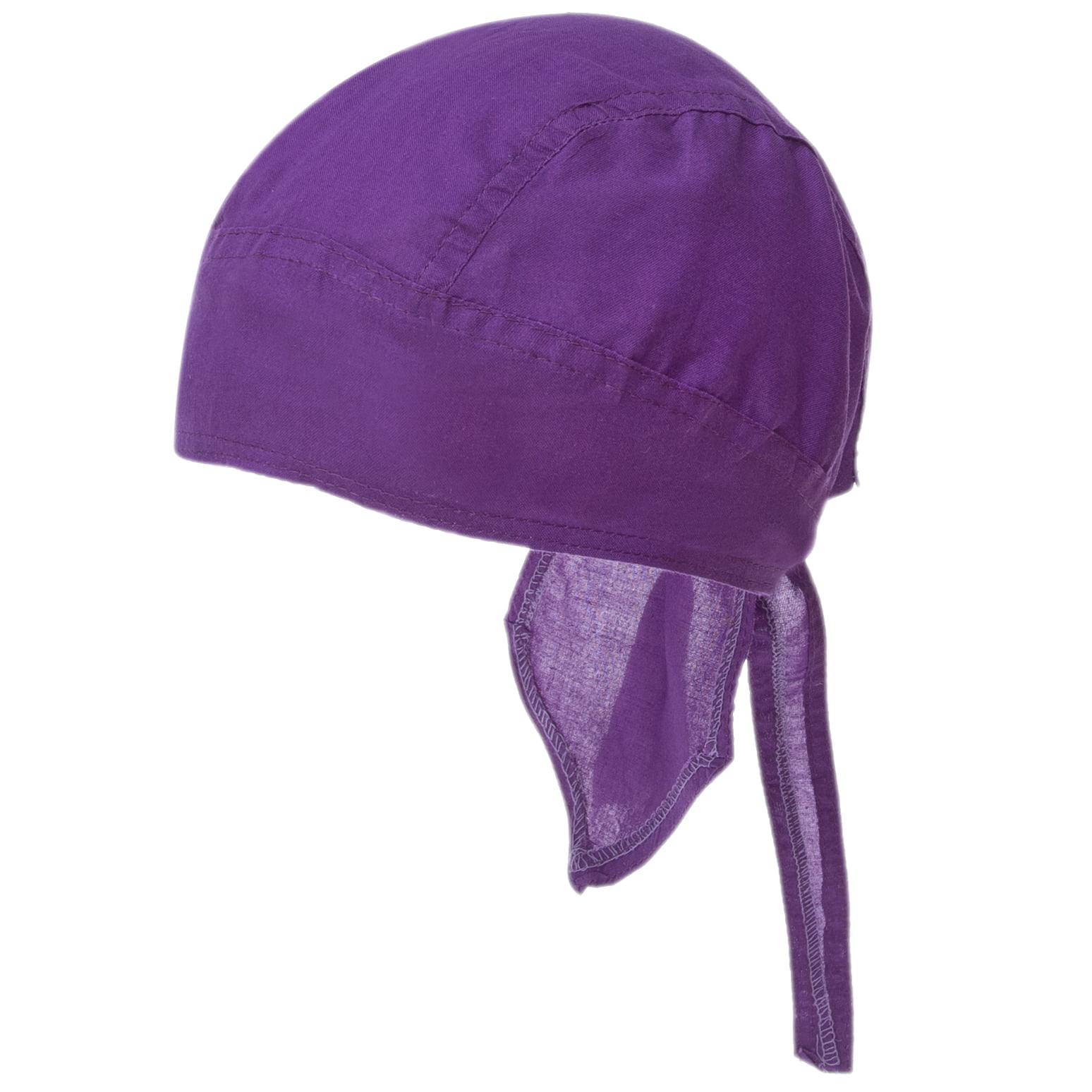 Purple Solid Color Head Wrap - Cotton - Imported - Grape / Purple, 1 piece