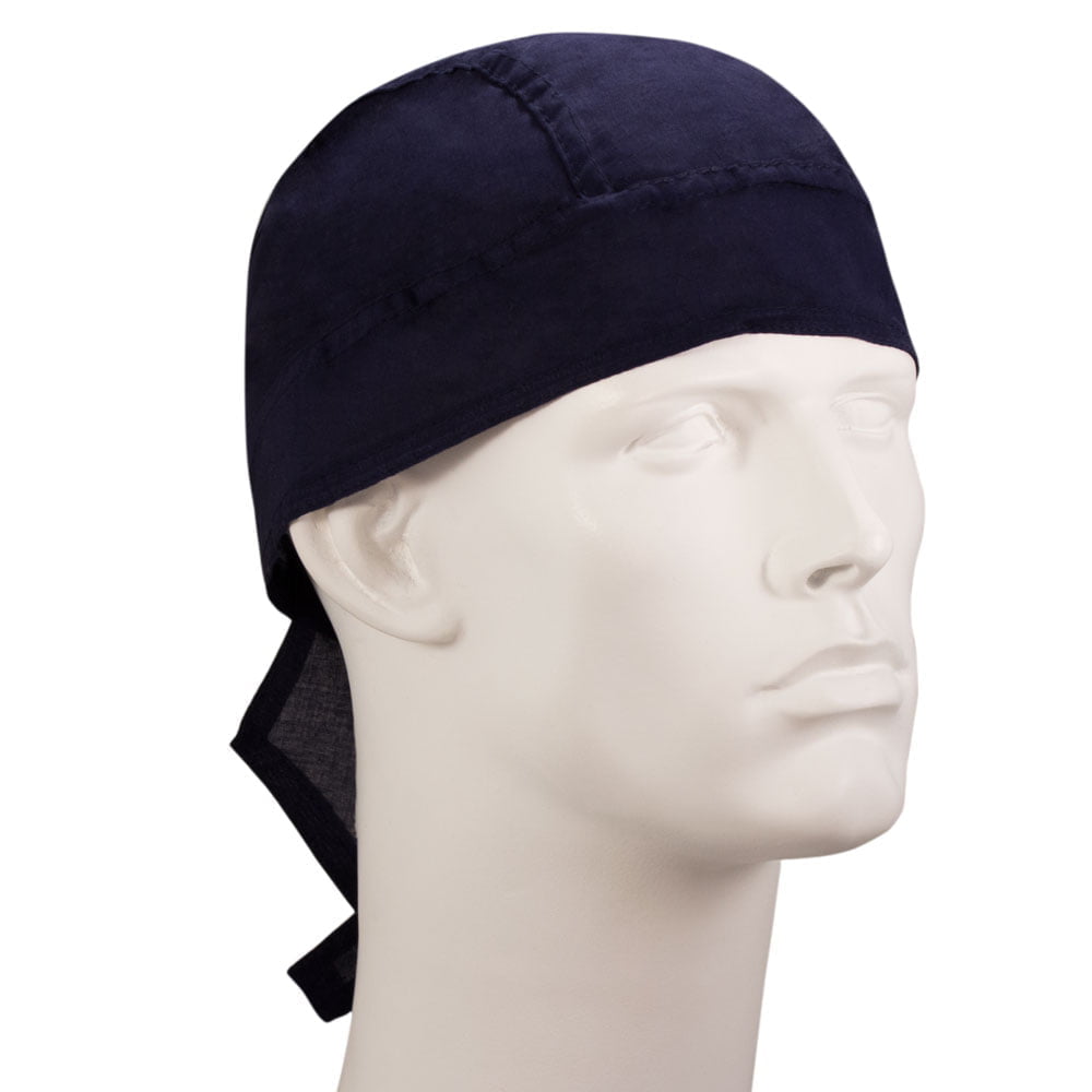 Blue Solid Color Head Wrap - 100% Cotton - Imported - Navy Blue, 1 piece