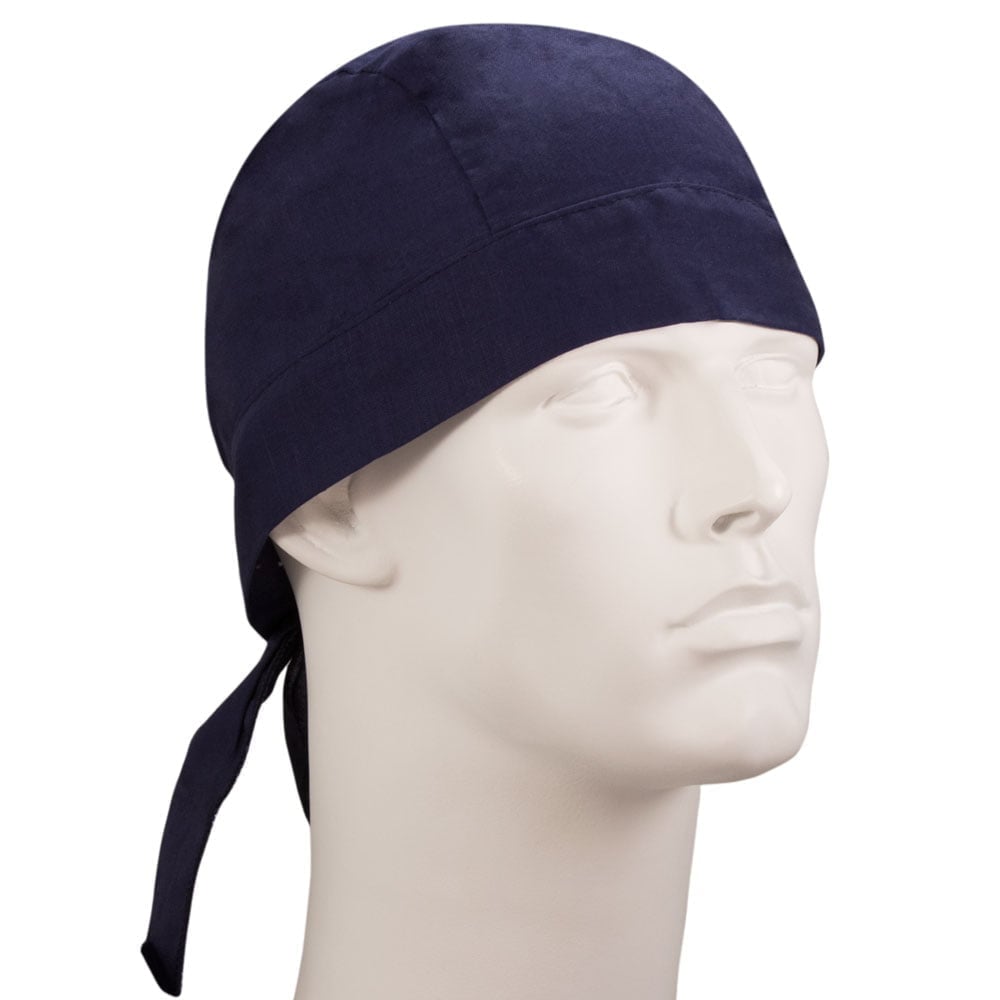 Blue Solid Color Wide Band Head Wrap - 100% Cotton - Imported - Navy Blue, 1 piece