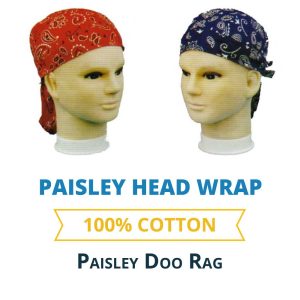 Paisley Head Wrap - 100% Cotton - Imported