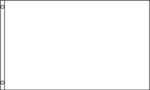 A blank white sheet of paper is resting flat with two punched holes on the left side in a minimalistic setting devoid of any additional features or distractions.