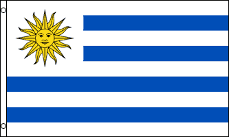 Uruguay Flag - 3ft x 5ft Polyester - Imported