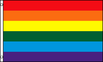Rainbow Flag - 3ft x 5ft Polyester - Imported