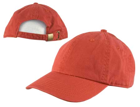 12pcs Red Solid Baseball Hats Low Profile - Unconstructed - Adjustable Clasp - 100% Cotton - Stone Washed - Bulk by the Dozen - Wholesale