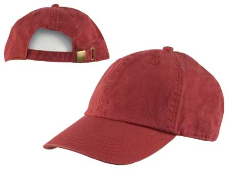 1pc Rust Solid Baseball Hat Cotton Cap - Dad Hat - Low Profile - Stone Washed