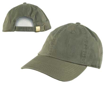 12pcs Olive Solid Baseball Hats Low Profile - Unconstructed - Adjustable Clasp - 100% Cotton - Stone Washed - Bulk by the Dozen - Wholesale
