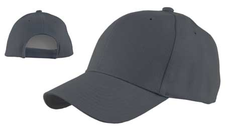 12pcs Dark Grey Solid Baseball Hats - Low Profile - Constructed - Adjustable Velcro Back - 100% Acrylic (Wool Feel) - Bulk by the Dozen - Wholesale